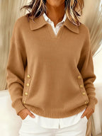 Fritzie | Jersey con Escote en V y Cuello