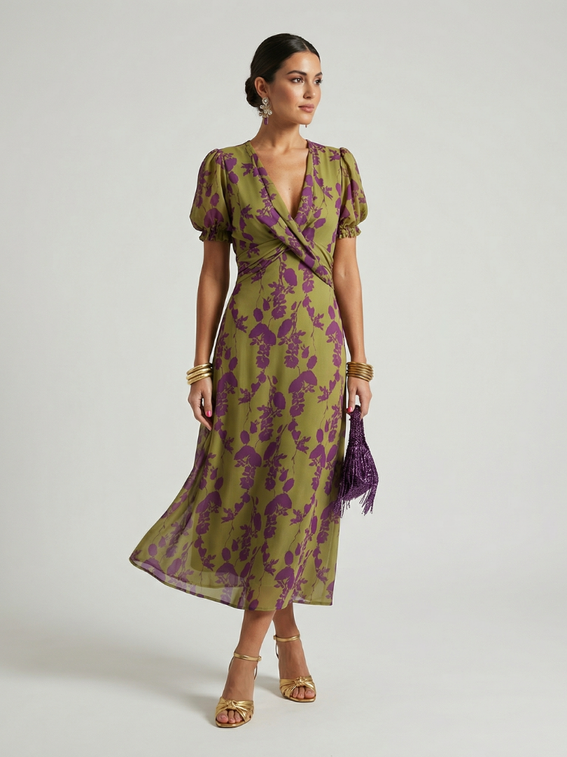 Virel | Vestido Midi Relajado que Disimula el Abdomen