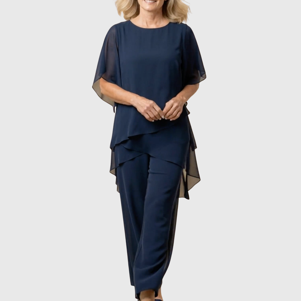 Elara | Conjunto fluido con pantalón palazzo