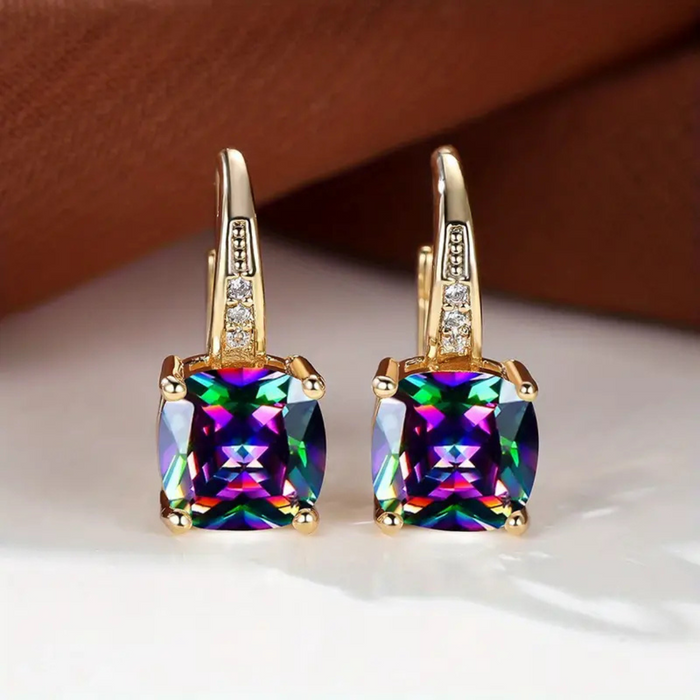 Gemma | Pendientes de aro brillantes