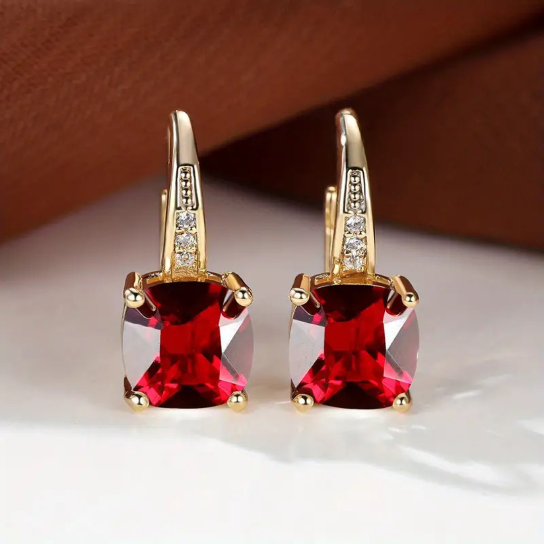 Gemma | Pendientes de aro brillantes