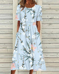 PIA | Vestido Estampado Elegante que Disimula el Abdomen