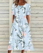 PIA | Vestido Estampado Elegante que Disimula el Abdomen