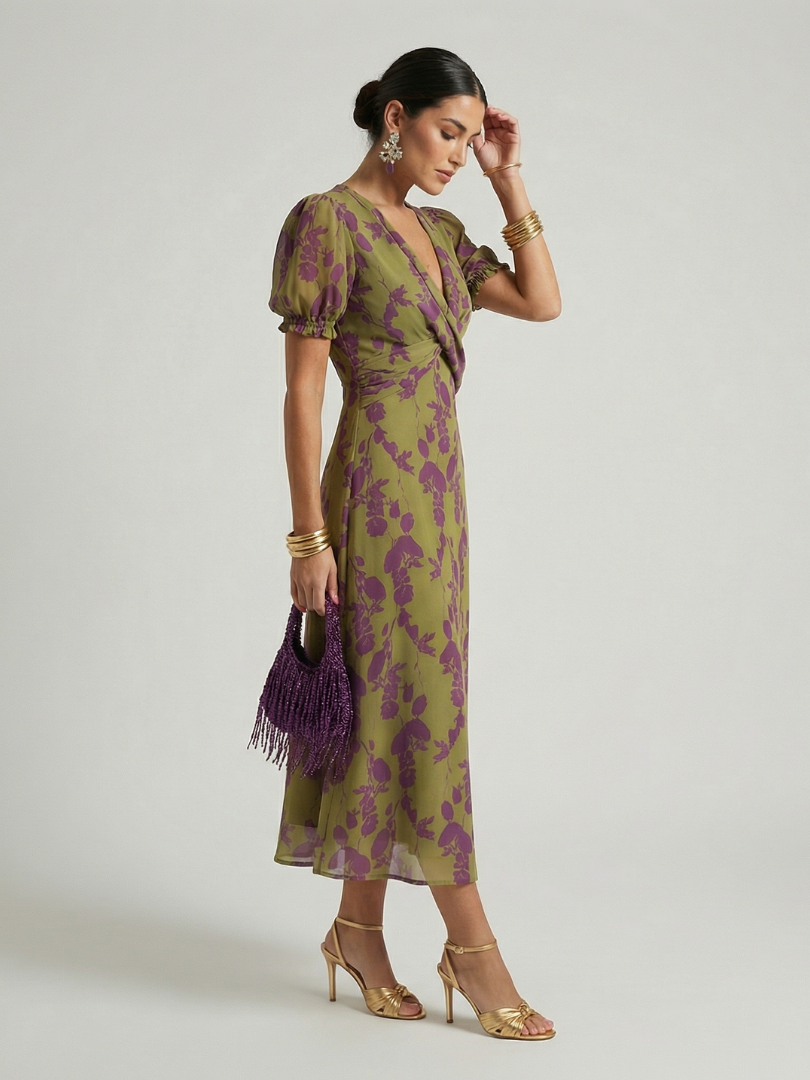 Virel | Vestido Midi Relajado que Disimula el Abdomen