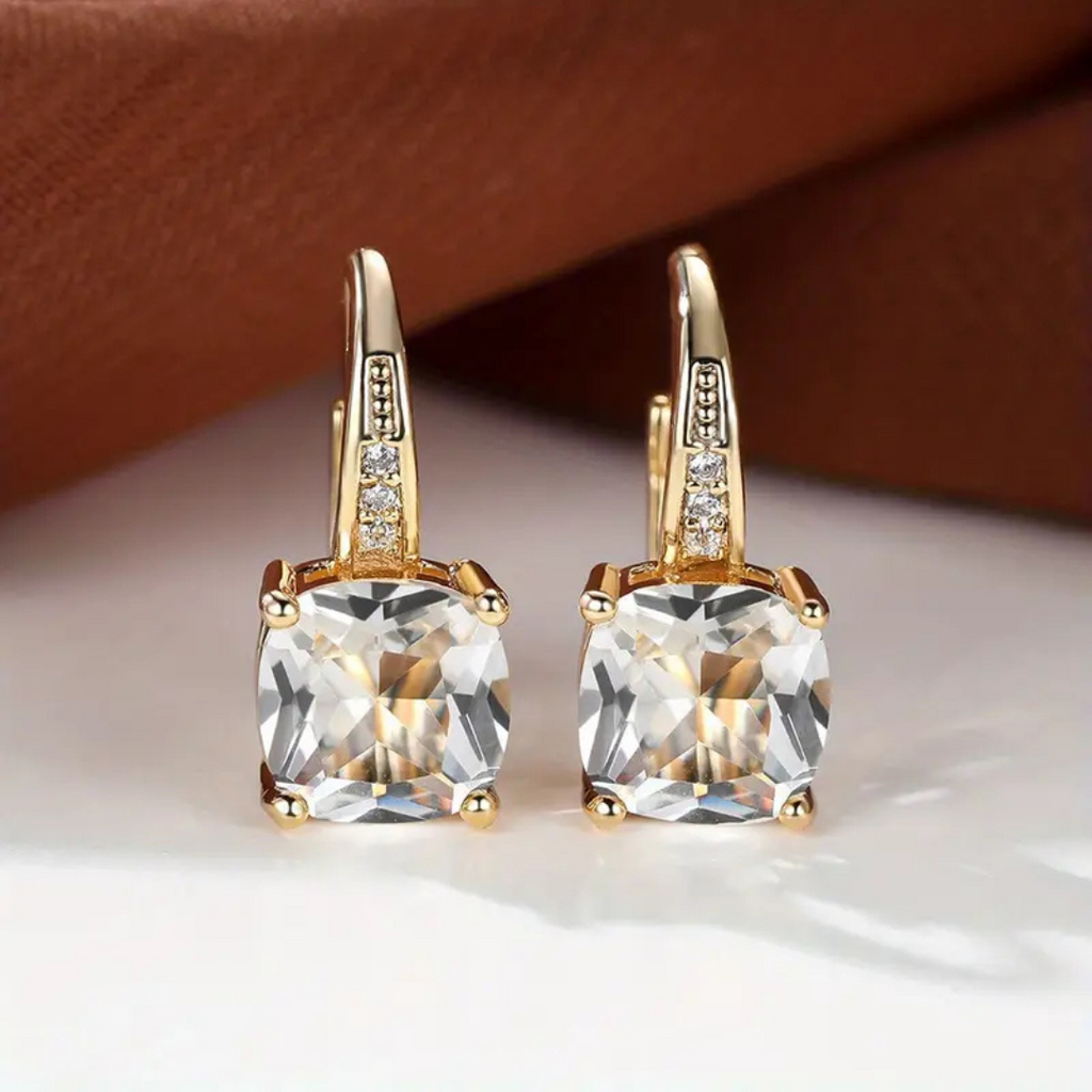 Gemma | Pendientes de aro brillantes