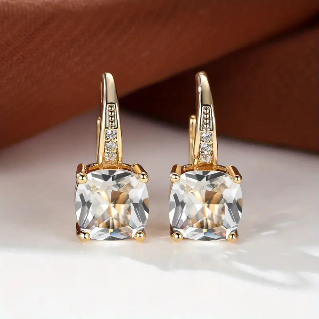 Gemma | Pendientes de aro brillantes