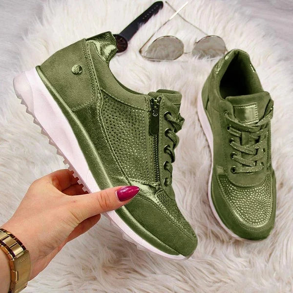 Graziella | Zapatillas cómodas con cremallera y plantilla acolchada