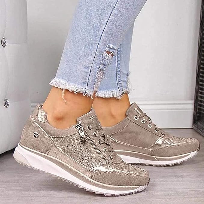 Graziella | Zapatillas cómodas con cremallera y plantilla acolchada