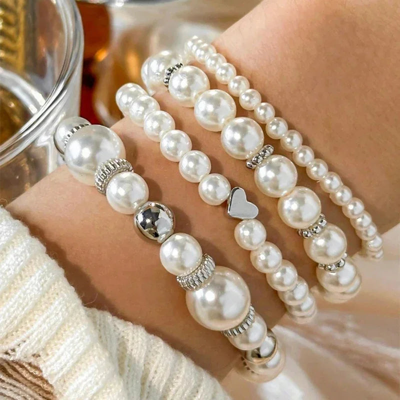 Consolata | Set de pulseras de perlas