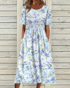 PIA | Vestido Estampado Elegante que Disimula el Abdomen
