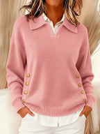 Fritzie | Jersey con Escote en V y Cuello