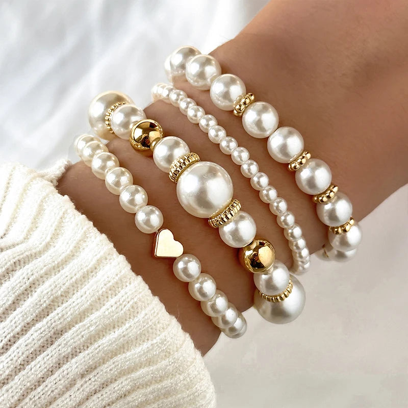 Consolata | Set de pulseras de perlas