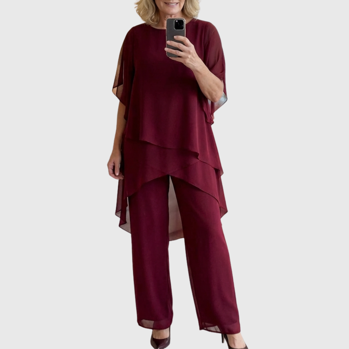 Elara | Conjunto fluido con pantalón palazzo