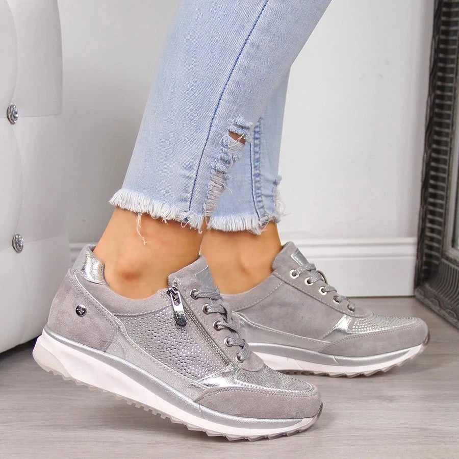 Graziella | Zapatillas cómodas con cremallera y plantilla acolchada