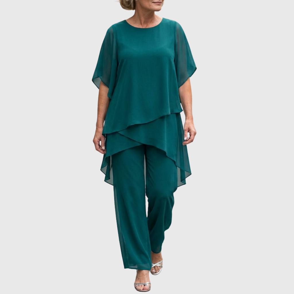 Elara | Conjunto fluido con pantalón palazzo