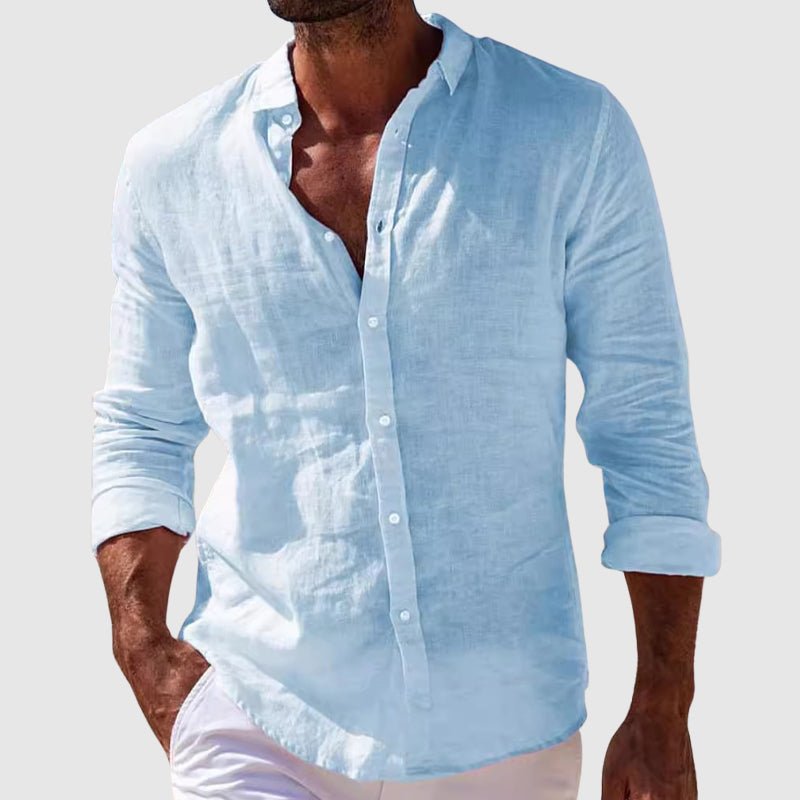 Varel | Camisa de Lino Elegante de Estilo Costero