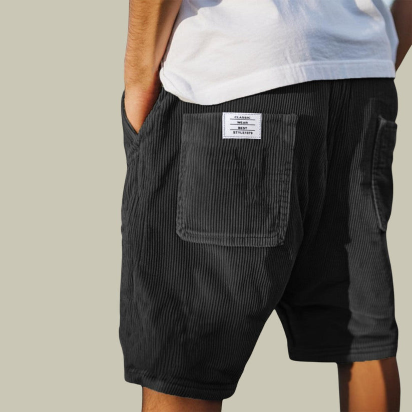 Varel | Pantalones Cortos de Pana con Cintura Elástica