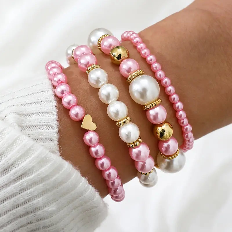 Consolata | Set de pulseras de perlas