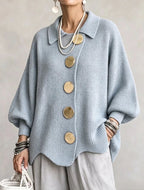 Victoria | Cárdigan oversize con botones dorados