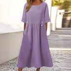 APRIL | Vestido de Verano Elegante que Disimula el Abdomen