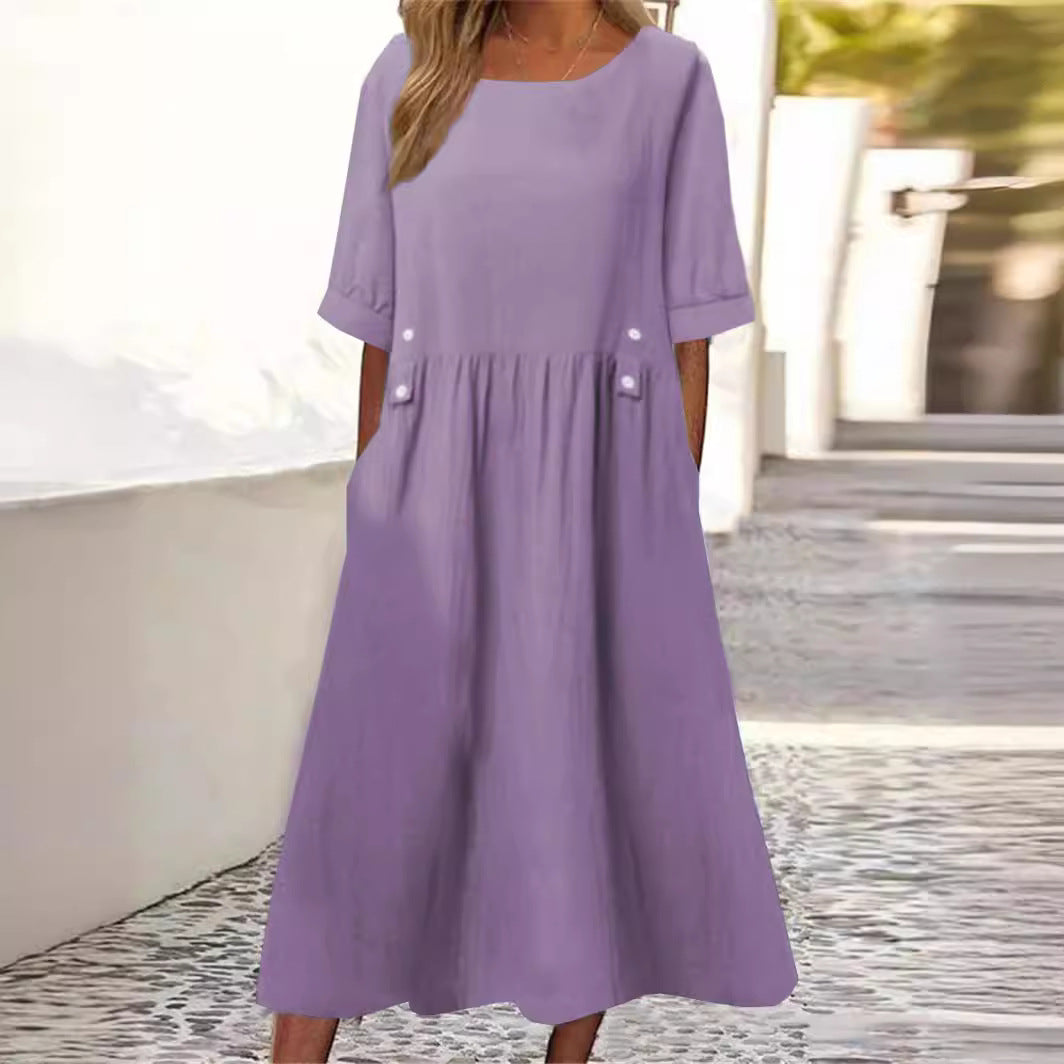 APRIL | Vestido de Verano Elegante que Disimula el Abdomen