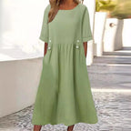 APRIL | Vestido de Verano Elegante que Disimula el Abdomen
