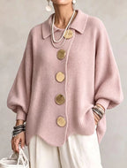 Victoria | Cárdigan oversize con botones dorados