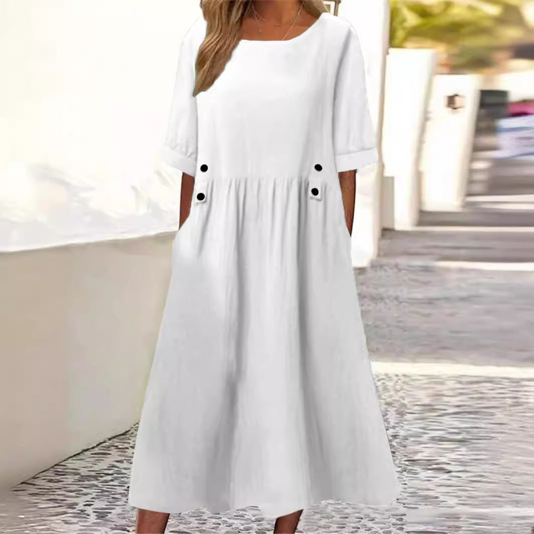 APRIL | Vestido de Verano Elegante que Disimula el Abdomen
