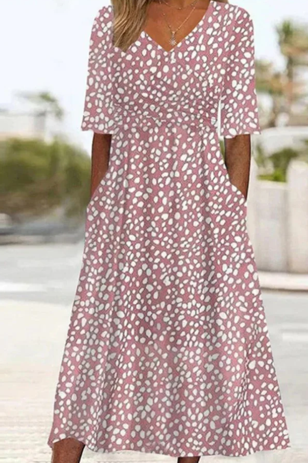 ANNA | Vestido Midi que Disimula el Abdomen