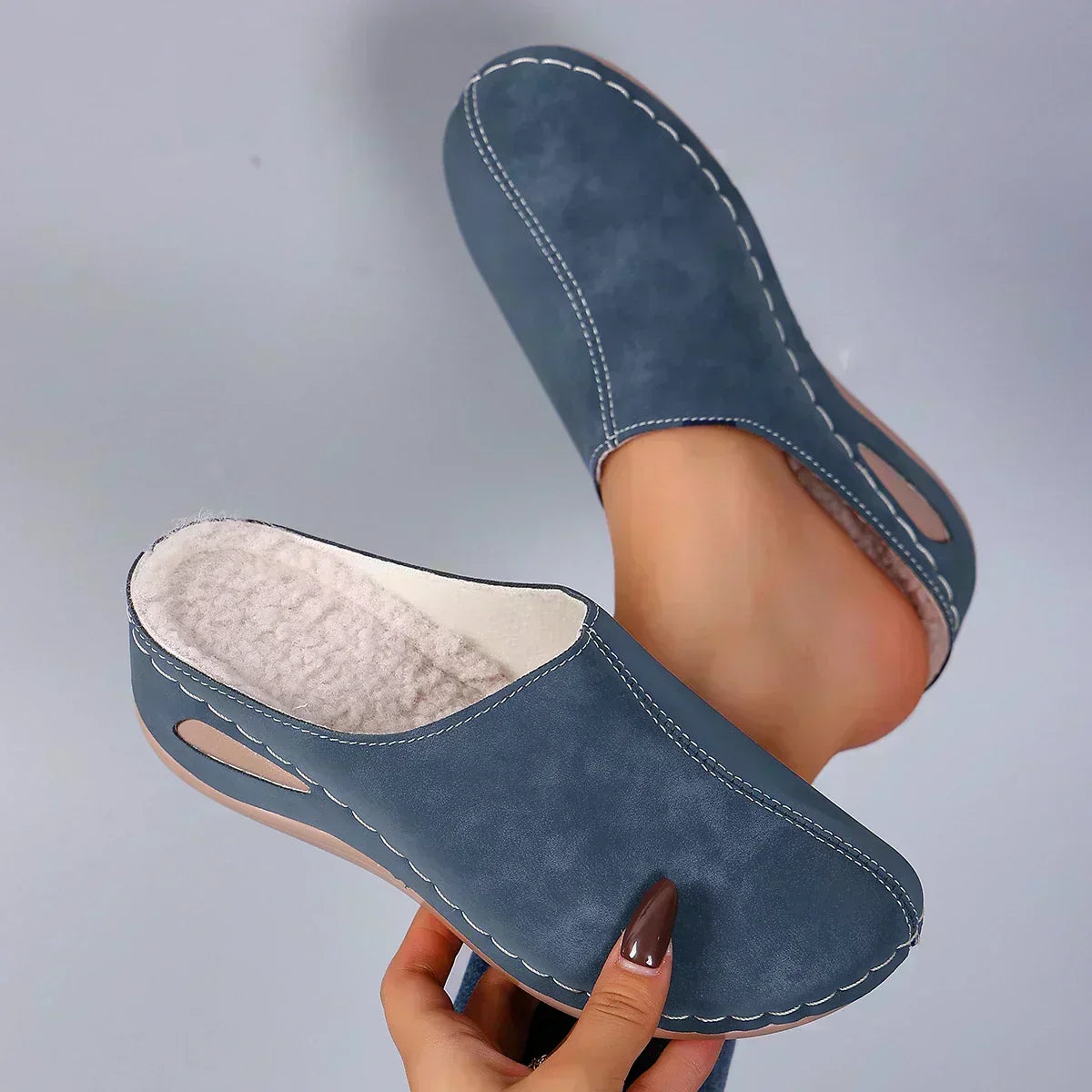 Emanuela | Zapatillas de casa con plantilla acolchada