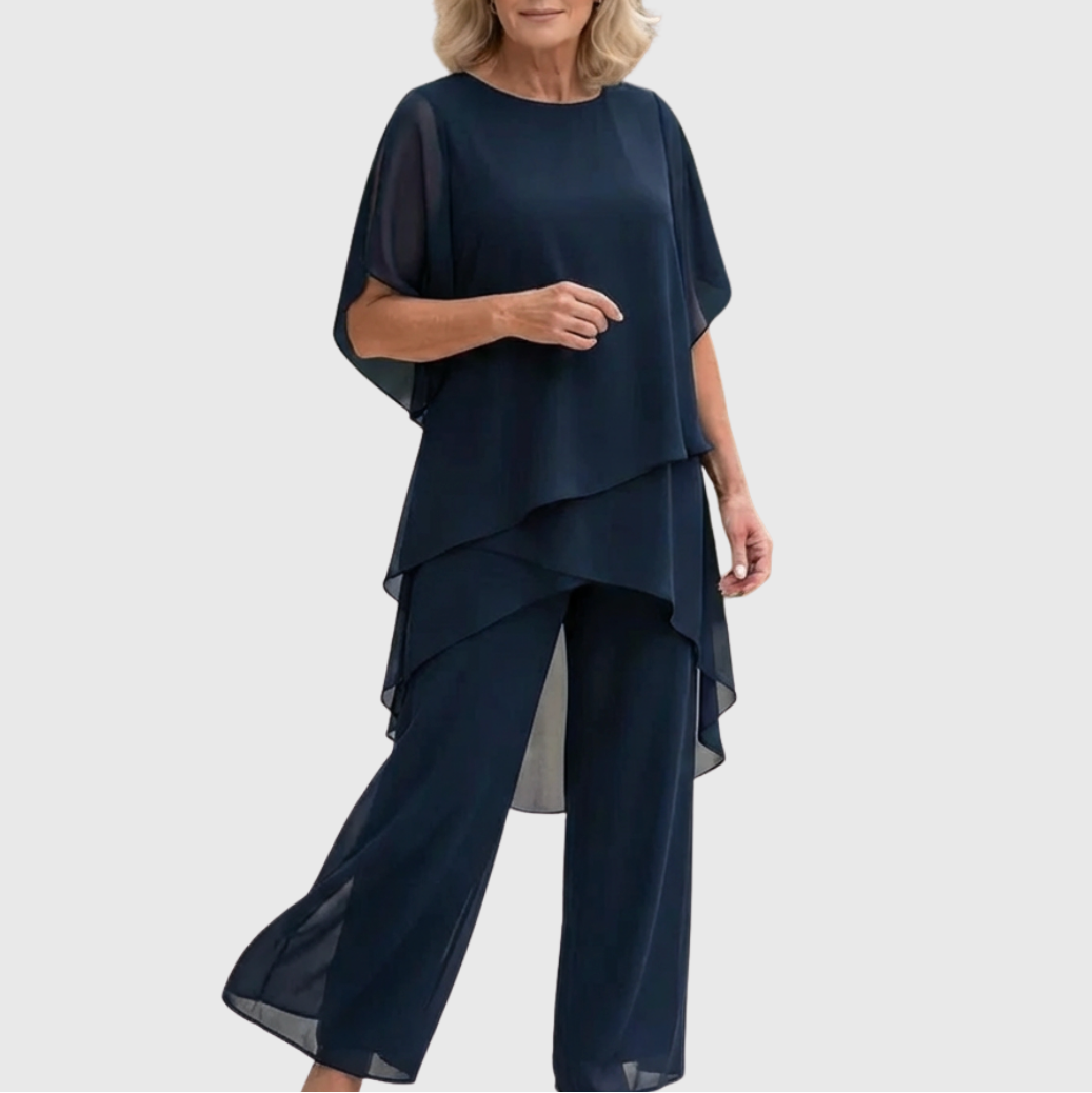 Elara | Conjunto fluido con pantalón palazzo