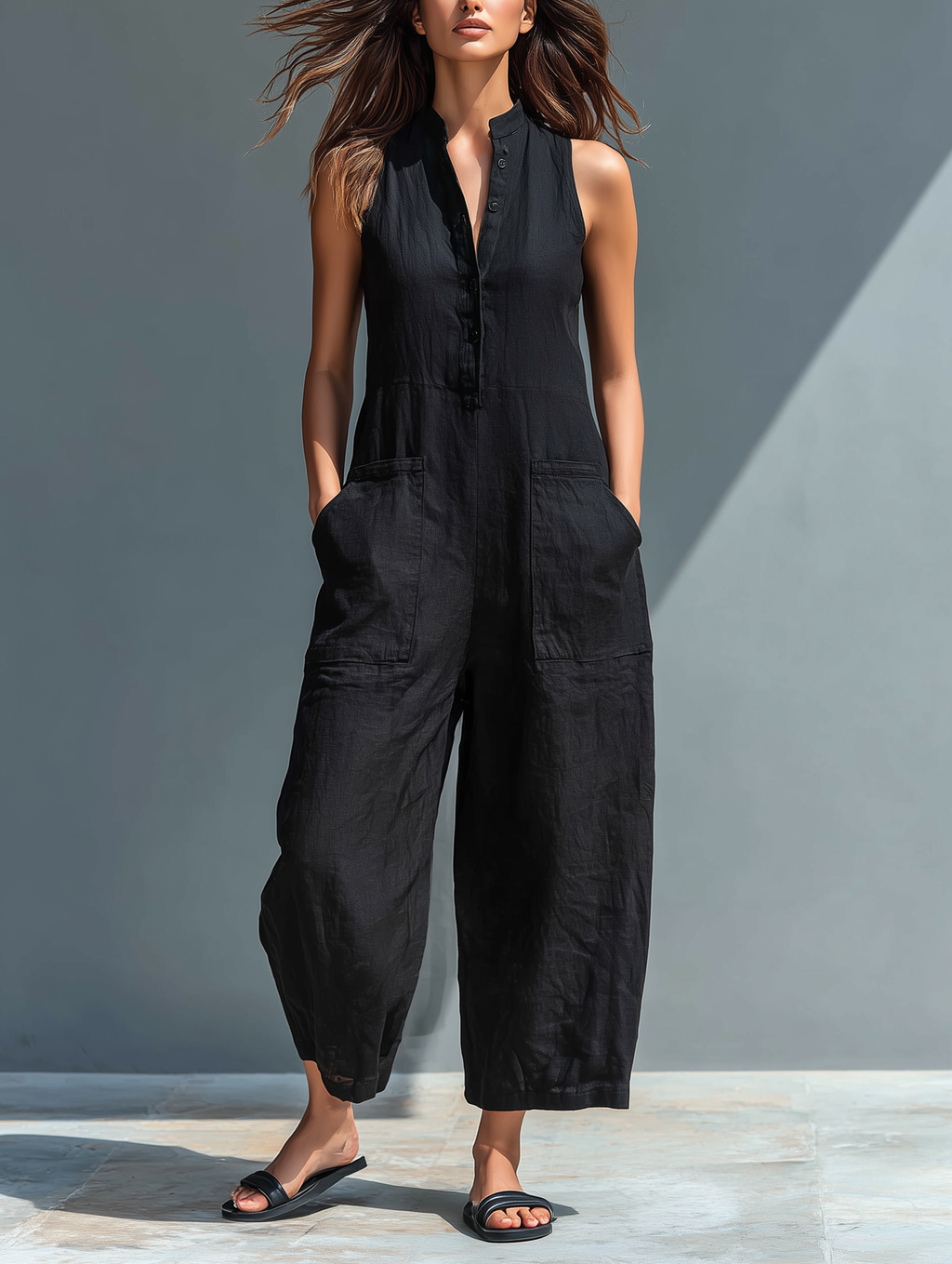 Greta | Mono sin mangas con cuello alto