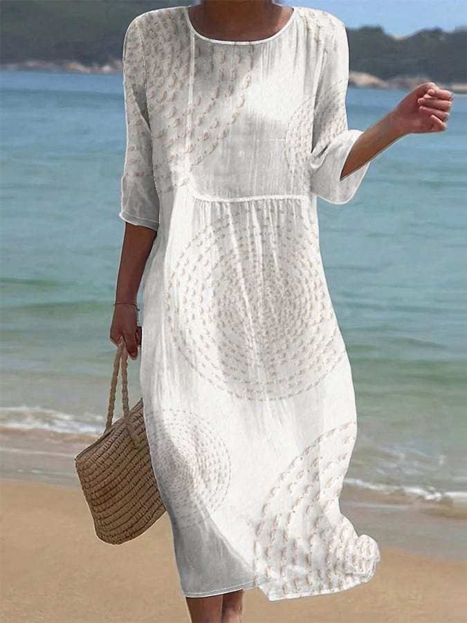 Vestido casual de mujer con estampado floral
