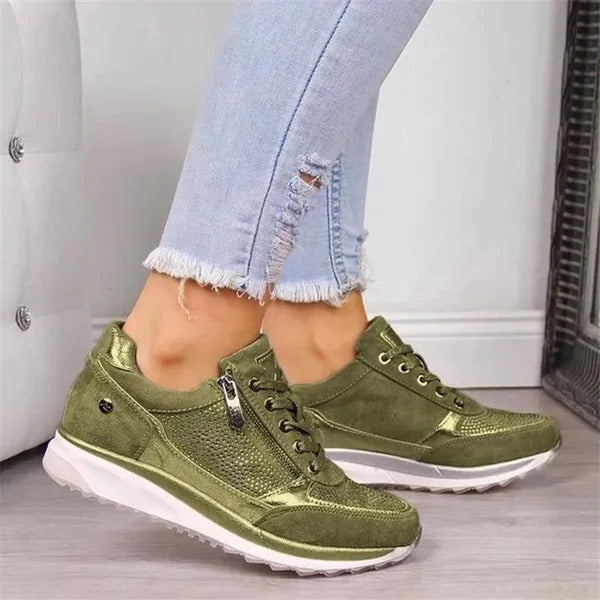 Graziella | Zapatillas cómodas con cremallera y plantilla acolchada