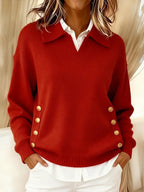 Fritzie | Jersey con Escote en V y Cuello