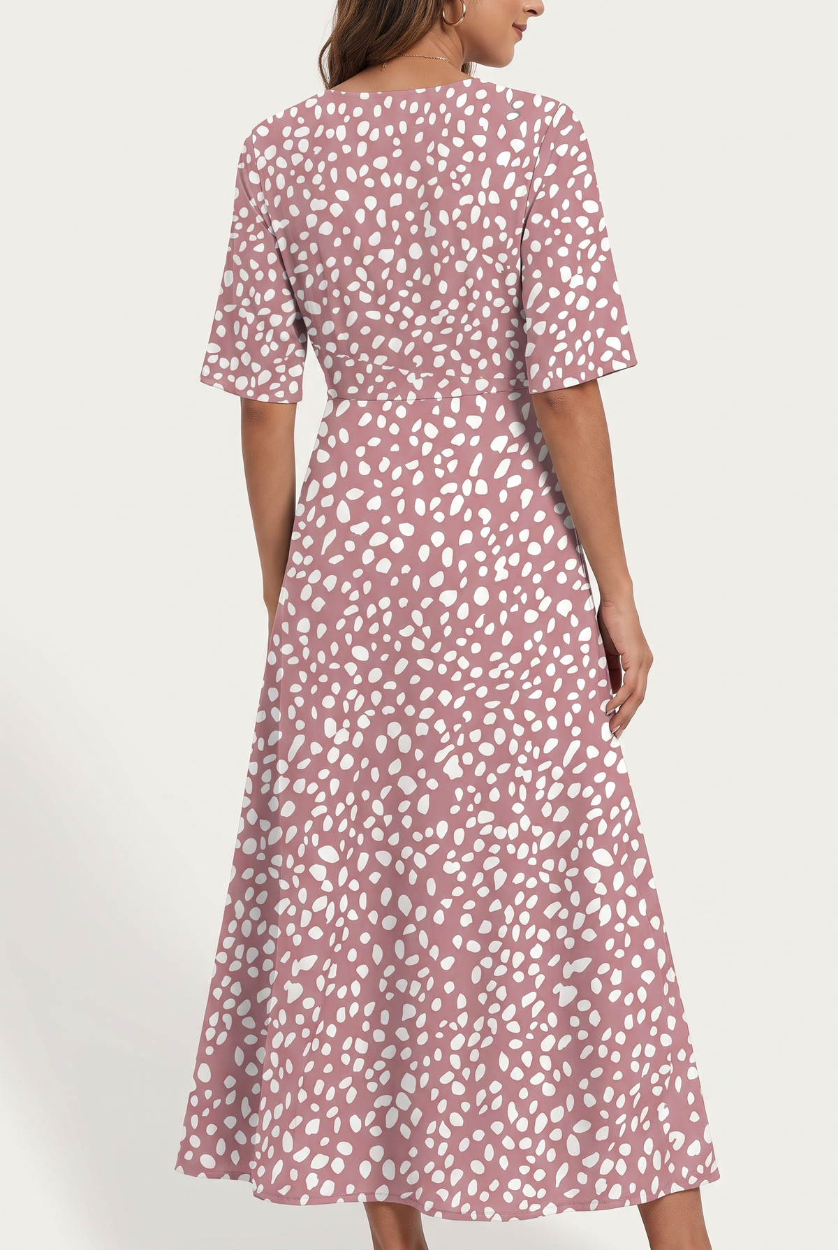 ANNA | Vestido Midi que Disimula el Abdomen