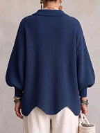 Victoria | Cárdigan oversize con botones dorados