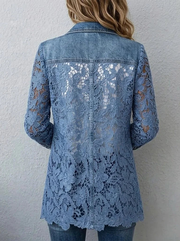 Luisa | Blazer con Encaje Floral