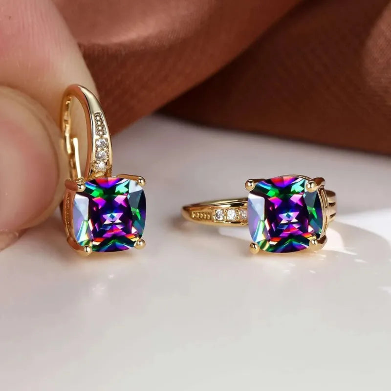Gemma | Pendientes de aro brillantes