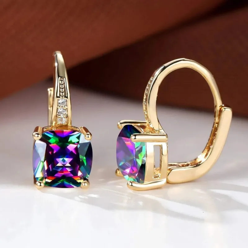 Gemma | Pendientes de aro brillantes