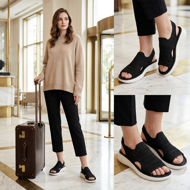 Ornella | Sandalias de plataforma en tejido transpirable