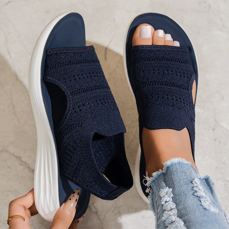 Ornella | Sandalias de plataforma en tejido transpirable