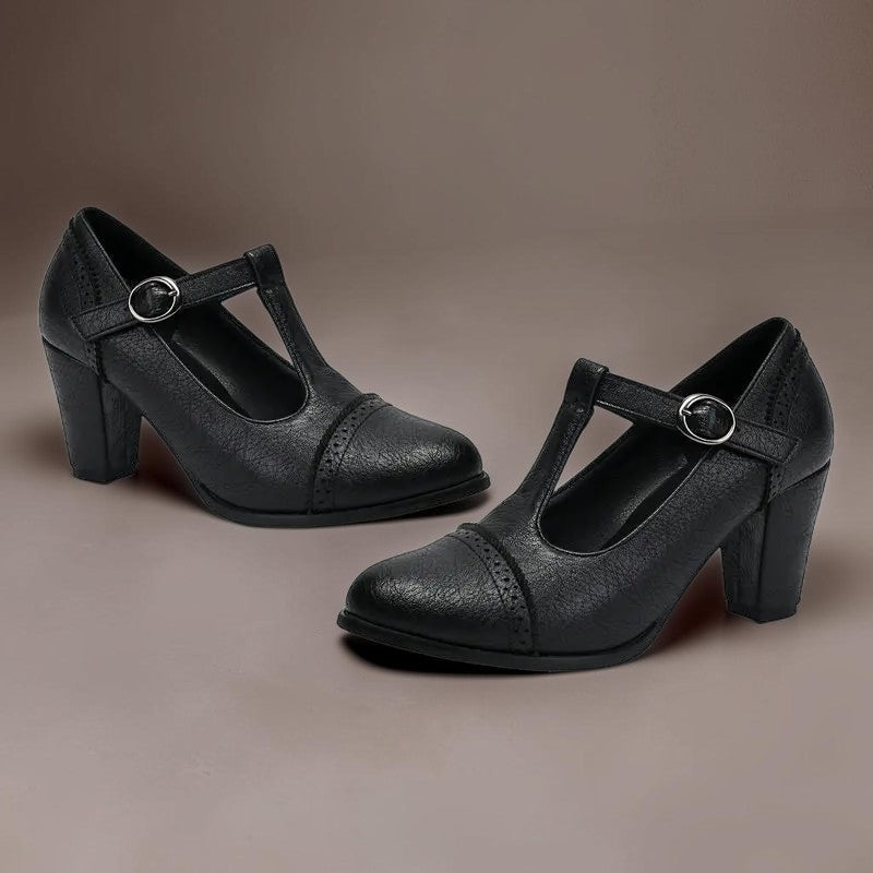 Sandrine | Zapatos de salón calados con tira en T