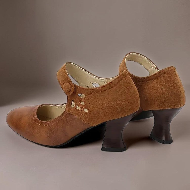 Aveline | Zapatos de salón con tira abotonada al tobillo