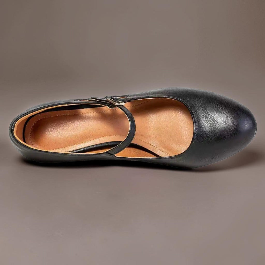 Sylvie | Zapatos de salón negros de punta cerrada