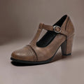 Sandrine | Zapatos de salón calados con tira en T