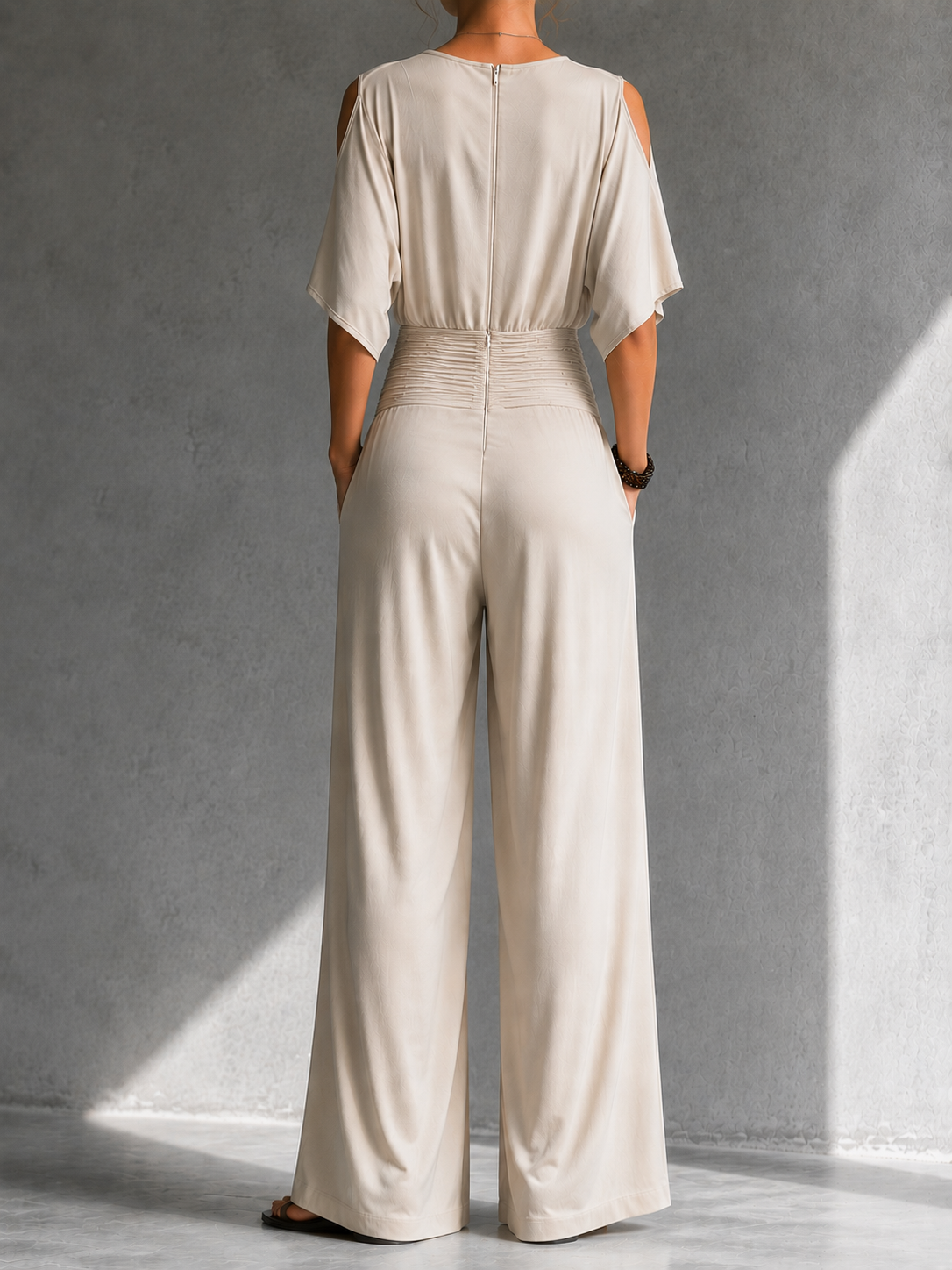 Zeni | Mono cruzado elegante de pierna ancha
