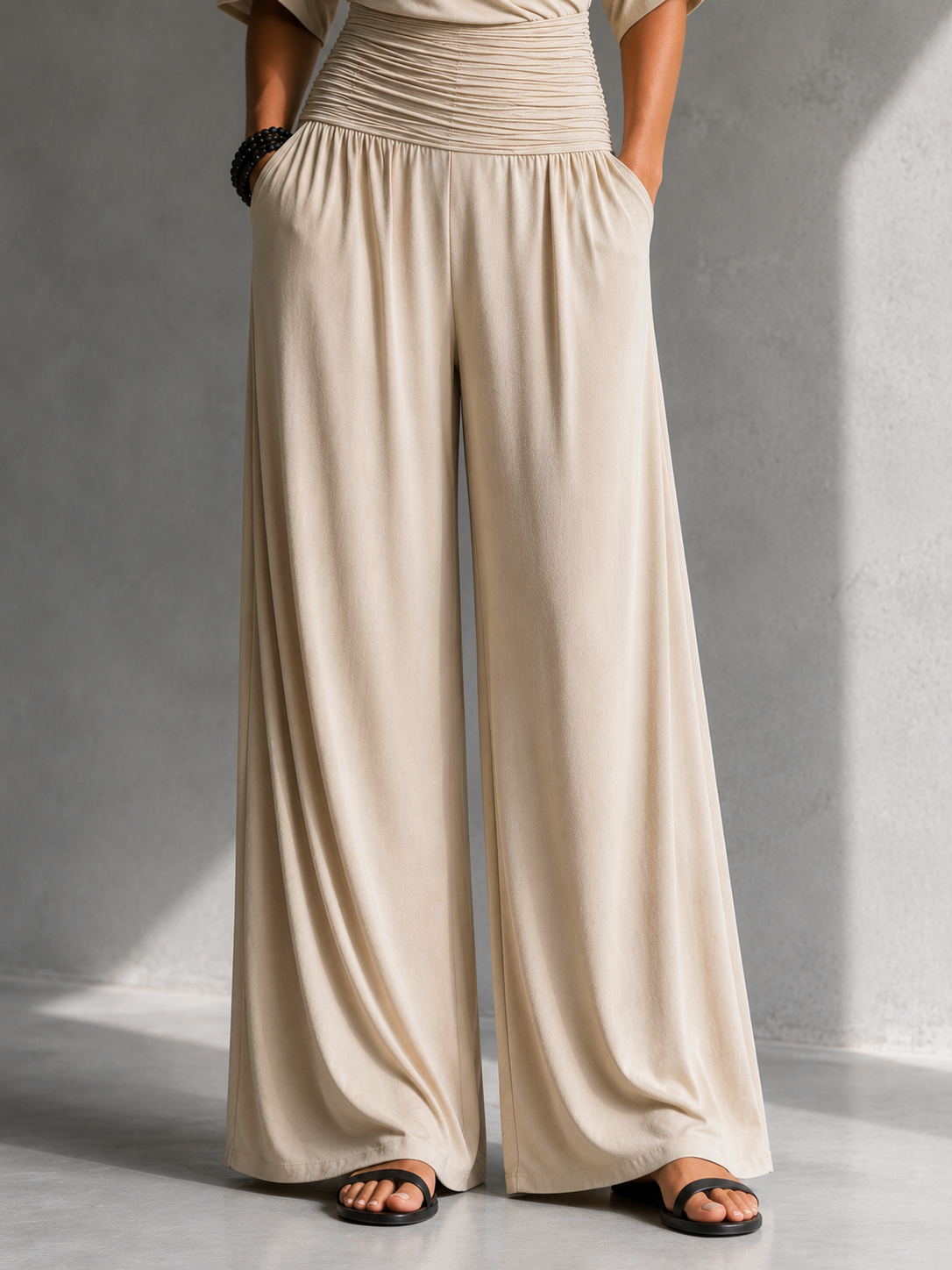 Zeni | Mono cruzado elegante de pierna ancha